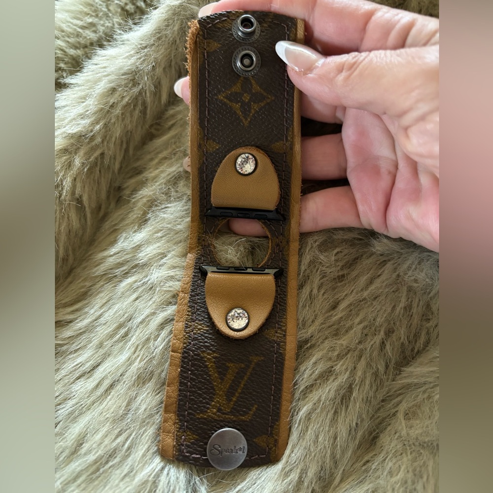 Genuine LV upcycled SPARKL band for Apple Watch. Size xsmall.